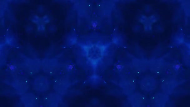 Neon futuristische animatie laser portal blauw paars — Stockvideo