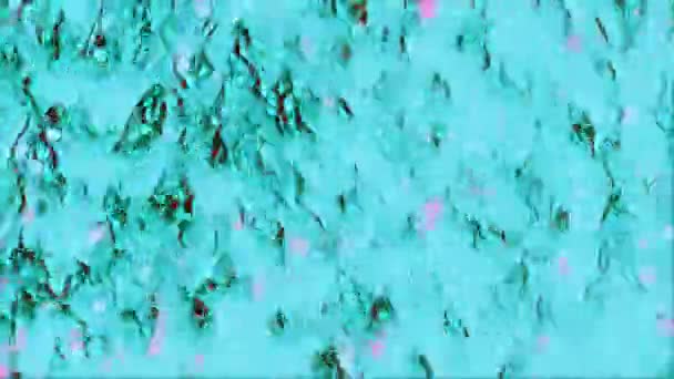 Folyadék kristály mozgás elvont háttér kék — Stock videók