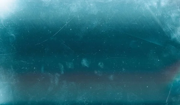 氷の傷背景ガラスのテクスチャブルー — ストック写真