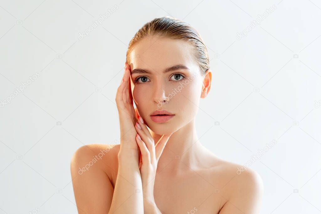 face contouring plastic surgery woman nude makeup
