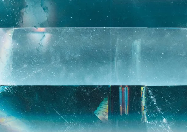 Ijs abstracte achtergrond bevroren water textuur teal — Stockfoto
