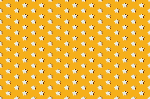 Padrão sem costura laranja decorativo fundo estrela — Fotografia de Stock