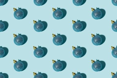 Mavi Noel arkaplanı, mücevhersiz, pürüzsüz desen