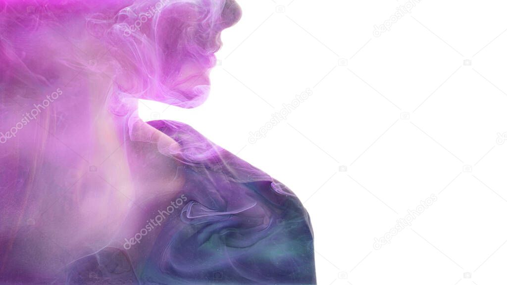 art portrait aesthetic cosmetology smoke woman