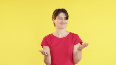 destekleyici jest harika fikir heyecanlı kadın