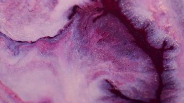 Mermer mürekkep dokusu. Parıldayan sıvı dökülmüş. Odaklanmamış kırmızı beyaz renk akrilik emülsiyon damla akışı soyut sanat arkaplanı.