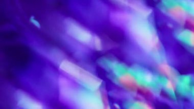 Odaklanamayan ışın. Çoklu renkli kaleydoskop. Işıl ışıl yeşil gözlük, kırmızı lens. Sanatta yanıp sönen ışık, soyut ve bulanık arkaplan..