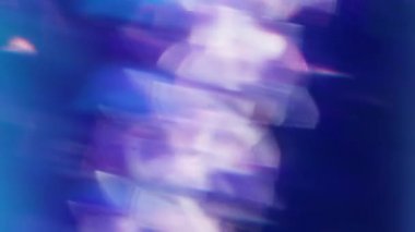 Parlak doku. Bulanık festival ışığı. Parıldayan mercek, soyut mavi, parlak ve soyut arkaplanı aydınlatan parlaklığı aydınlatır..