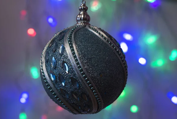 Christmas Balls Different Backgrounds — Stock Photo, Image