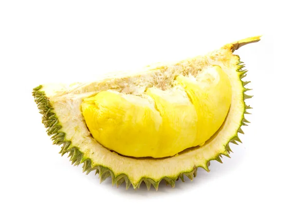 Král Ovoce Durian Dlouhý Stonek Bílém Pozadí — Stock fotografie