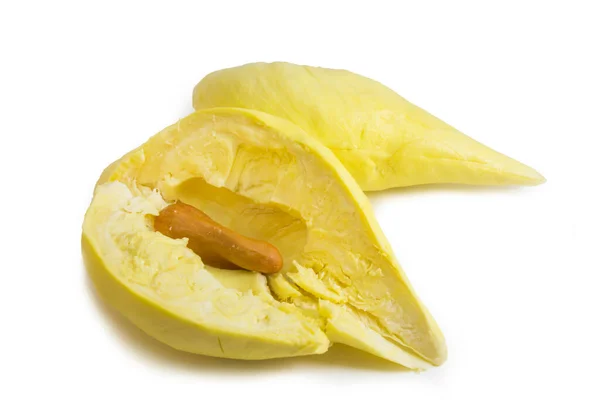 Rei Das Frutas Durian Backgroun Branco — Fotografia de Stock