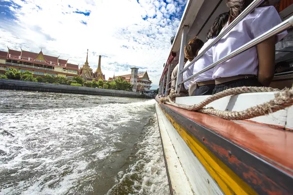 Tourism Travel Bangkok Chao Phraya Express Boat — Stock Photo, Image