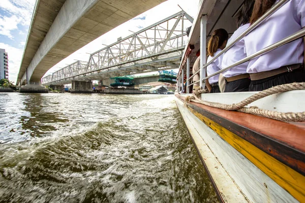 Tourism Travel Bangkok Chao Phraya Express Boat — Stock Photo, Image