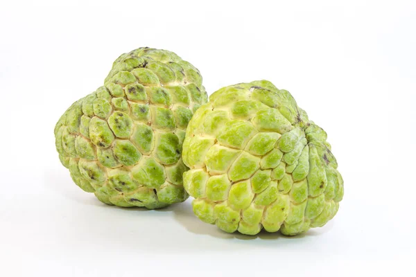 custard apple on white background