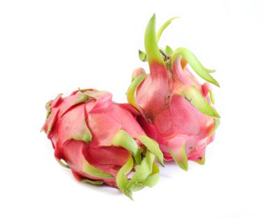 Tayland meyvesi, beyaz arka planda Ejderha meyvesi.