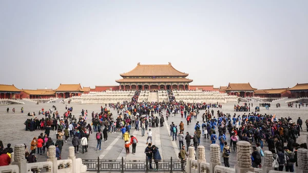 Pekin 'deki Yasak Şehir' deki turist - Çin, bulanık görüntüler 