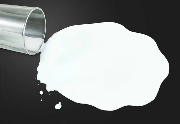 Süt Camdan Döküldü — Stok fotoğraf
