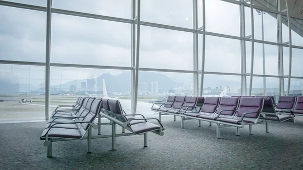 Cadeira Para Passageiros Aeroporto — Fotografia de Stock