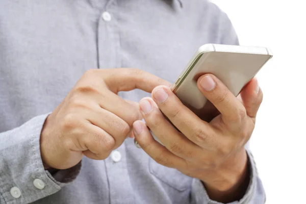 Touch Screen Smartphone Hand — Stock Photo, Image