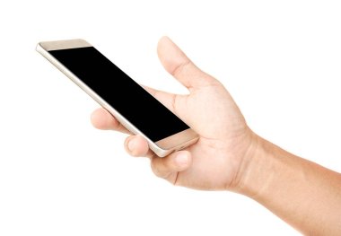 Akıllı telefonu tutan el..