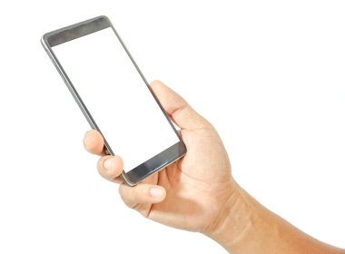 Akıllı telefonu tutan el..