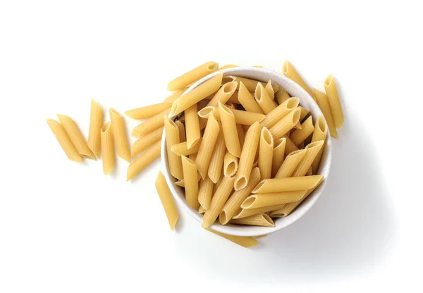 Penne Pasta White Background — Stock Photo, Image