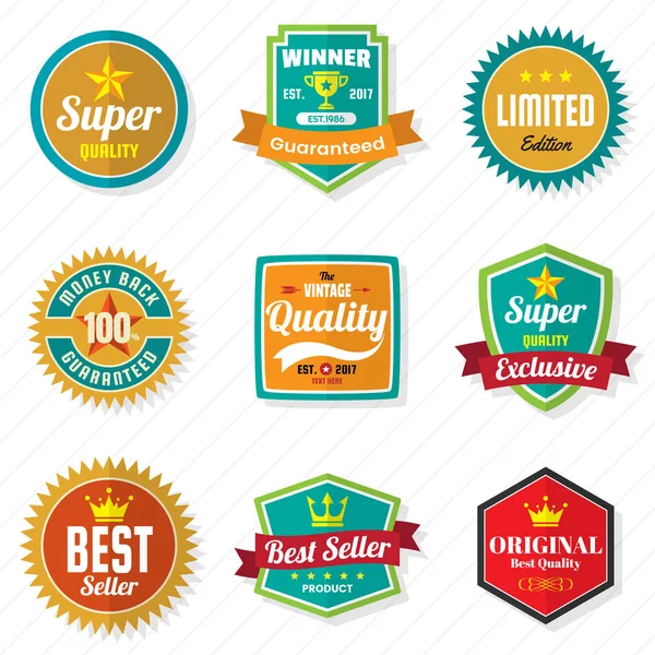 Vintage Retro vektör Logo afiş, poster, afiş için