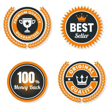 Vintage Retro vektör Logo afiş, poster, afiş için