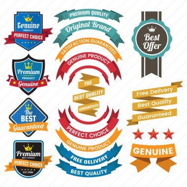 Vintage Retro vektör Logo afiş, poster, afiş için