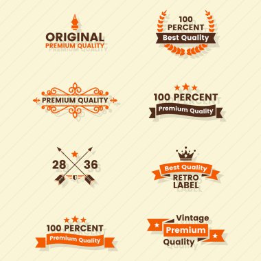 Vintage Retro vektör Logo afiş, poster, afiş için