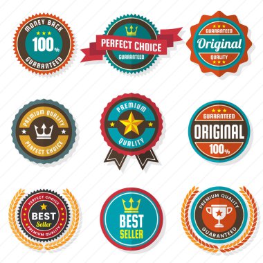 Vintage Retro vektör Logo afiş, poster, afiş için