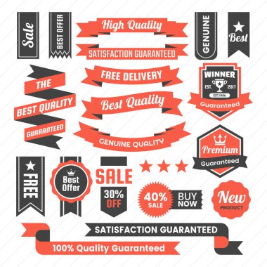 Vintage Retro vektör Logo afiş, poster, afiş için