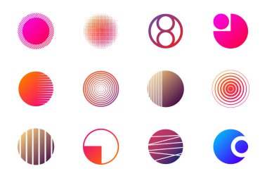 Modern en az vektör Logo afiş, poster, afiş için