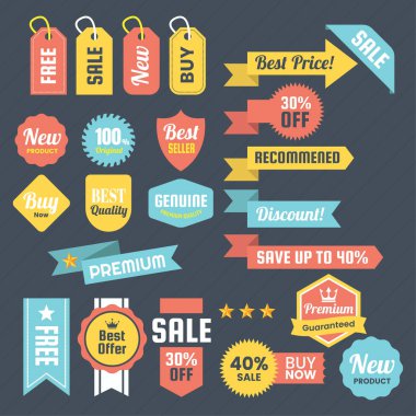 Vintage Retro vektör Logo afiş, poster, afiş için