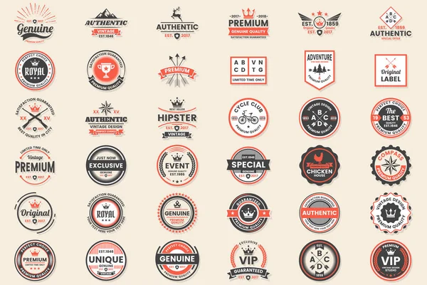 Vintage Retro vektör Logo afiş, poster, afiş için