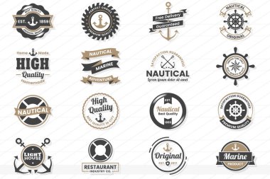Vintage Retro vektör Logo afiş, poster, afiş için