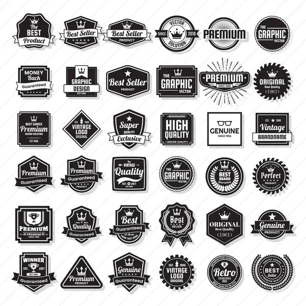 Vintage Retro vektör Logo afiş, poster, afiş için