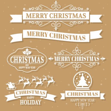 Noel vektör Logo afiş, poster, afiş için