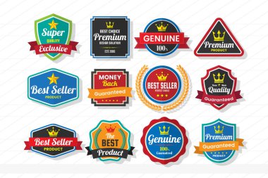 Vintage Retro vektör Logo afiş, poster, afiş için