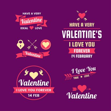 Retro Vintage vektör etiket banner için düğün