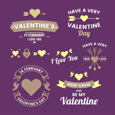 Retro Vintage vektör etiket banner için düğün