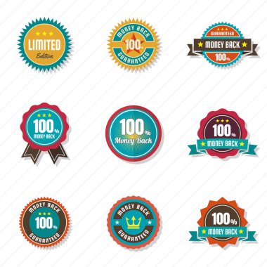 Vintage Retro vektör Logo afiş, poster, afiş için