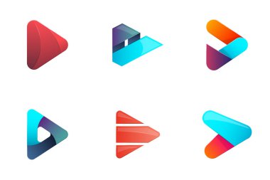 Modern en az vektör Logo afiş, poster, afiş için