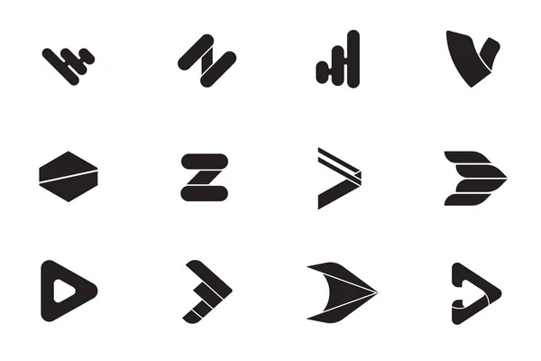 Moderna Minimal Vektor Logotypen För Banderoll Affisch Flyer — Stock vektor