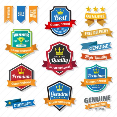 Vintage Retro vektör Logo afiş, poster, afiş için