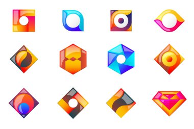 Modern en az vektör Logo afiş, poster, afiş için