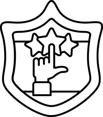 Üç yıldızı gösteren bir el. El, onların önemli olduğunu göstermek için yıldızları işaret ediyor.