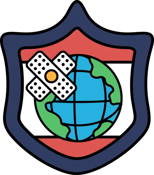 Üzerinde haç ve bandaj olan bir kalkan. Kalkan siyah beyaz. Kalkan bir koruma sembolüdür.