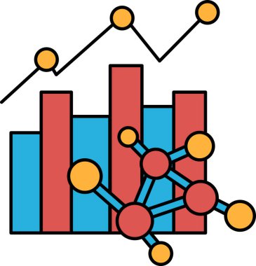 Noktalar ve çizgiler olan bir grafik gösterilir. Grafik, kimyasal bir reaksiyonun temsili.