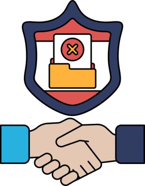 Arkalarında bir kalkan ile titreyen iki elin siyah beyaz görüntüsü. Kalkanın üzerinde X harfi var.